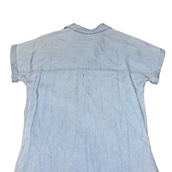 Marine Layer Rebecca Popover Tencel & Linen Blend Short Sleeve Dress - Picture 10 of 11